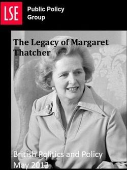The Legacy of Margaret Thatcher - British Politics and Policy May 2013