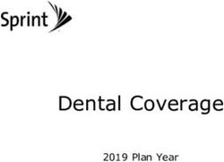 Dental Coverage 2019 Plan Year - Sprint