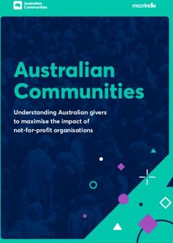 AUSTRALIAN COMMUNITIES - UNDERSTANDING AUSTRALIAN GIVERS TO MAXIMISE THE IMPACT OF NOT-FOR-PROFIT ORGANISATIONS - MCCRINDLE