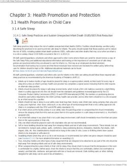 Chapter 3: Health Promotion and Protection