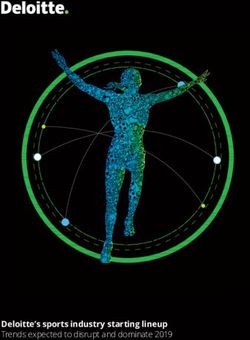 Deloitte's sports industry starting lineup - Trends expected to disrupt and dominate 2019