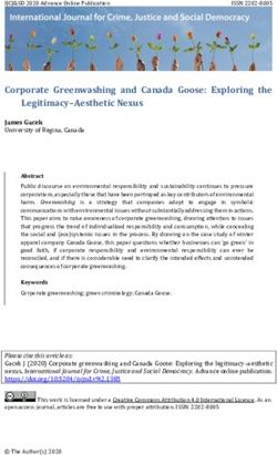 Corporate Greenwashing and Canada Goose: Exploring the - International ...