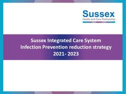 Sussex Integrated Care System Infection Prevention reduction strategy 2021- 2023 - Sussex NHS ...