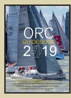 2 19 ORC - THE WORLD'S FASTEST GROWING RATING SYSTEM EXPLAINED HOW ORC WORKS, FROM CERTIFICATES TO SCORING - orc.org