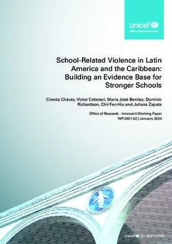 School-Related Violence in Latin America and the Caribbean: Building an Evidence Base for Stronger Schools - UNICEF ...
