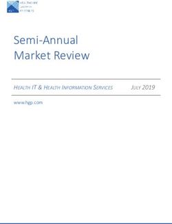 Semi-Annual Market Review - JULY 2019 - Healthcare Growth Partners