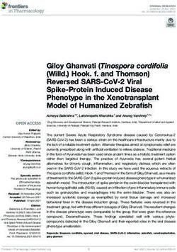 GILOY GHANVATI (TINOSPORA CORDIFOLIA (WILLD.) HOOK. F. AND THOMSON) REVERSED SARS-COV-2 VIRAL SPIKE-PROTEIN INDUCED DISEASE PHENOTYPE IN THE ...