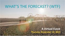 WHAT'S THE FORECAST? (WTF) - A Virtual Event Thursday, November 19, 2020 - Santa Monica