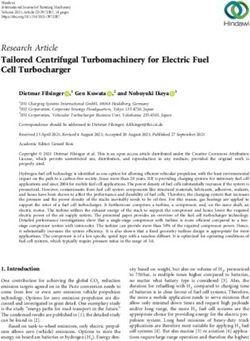 Tailored Centrifugal Turbomachinery for Electric Fuel Cell Turbocharger - Hindawi.com