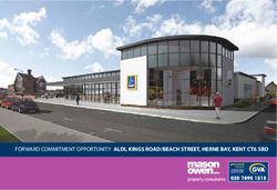 FORWARD COMMITMENT OPPORTUNITY ALDI, KINGS ROAD/BEACH STREET, HERNE BAY, KENT CT6 5BD