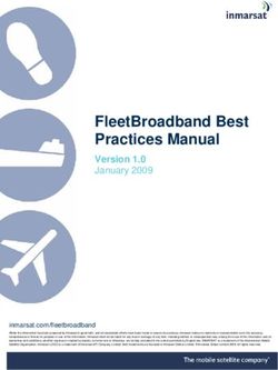 FLEETBROADBAND BEST PRACTICES MANUAL - VERSION 1.0 JANUARY 2009