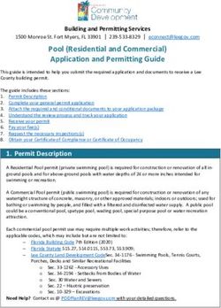 Pool (Residential and Commercial) Application and Permitting Guide - Lee County