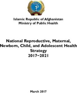 National Reproductive, Maternal, Newborn, Child, and Adolescent Health Strategy 2017 2021 - Islamic Republic of Afghanistan Ministry of Public ...