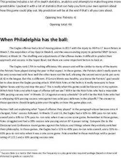 When Philadelphia has the ball: Sharp Football Analysis