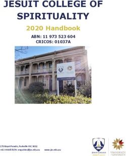 JESUIT COLLEGE OF SPIRITUALITY - 2020 Handbook ABN: 11 973 523 604 CRICOS: 01037A