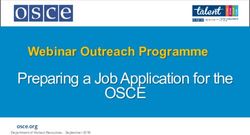 OSCE Preparing a Job Application for the - Webinar Outreach Programme - CMC Finland
