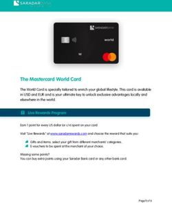 The Mastercard World Card - Saradar Bank
