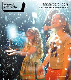 REVIEW 2017 - 2018 STARTING THE TRANSFORMATION - AWS