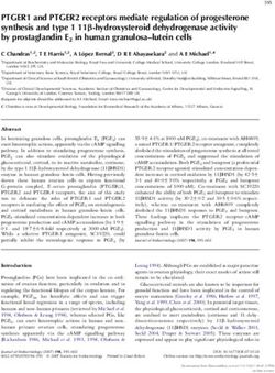 PTGER1 and PTGER2 receptors mediate regulation of progesterone synthesis and type 1 11b-hydroxysteroid dehydrogenase activity by prostaglandin E2 ...