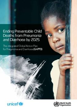 Ending Preventable Child Deaths from Pneumonia and Diarrhoea by 2025 - The integrated Global Action Plan for Pneumonia and Diarrhoea ( GAPPD)