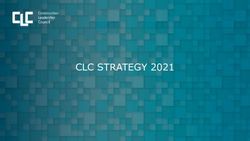 CLC STRATEGY 2021 - Construction Leadership Council