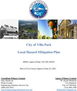 City of Villa Park Local Hazard Mitigation Plan