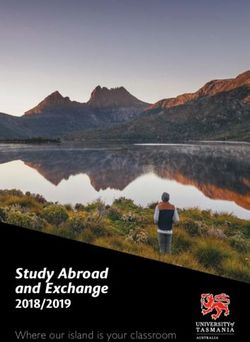 Study Abroad and Exchange - 2018/2019 Where our island is your classroom - GOstralia!