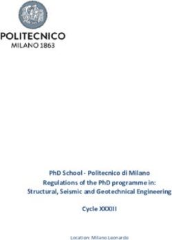 PHD SCHOOL - POLITECNICO DI MILANO REGULATIONS OF THE PHD PROGRAMME IN: STRUCTURAL, SEISMIC AND GEOTECHNICAL ENGINEERING CYCLE XXXIII - LOCATION: ...