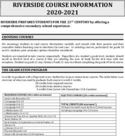 RIVERSIDE COURSE INFORMATION 2020-2021 - sd43.bc.ca