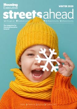 Streetsahead WINTER 2020 - News Features Advice Community - The Housing Executive