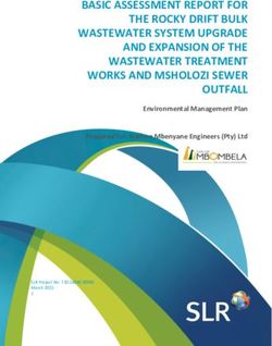BASIC ASSESSMENT REPORT FOR THE ROCKY DRIFT BULK WASTEWATER SYSTEM UPGRADE AND EXPANSION OF THE WASTEWATER TREATMENT WORKS AND MSHOLOZI SEWER OUTFALL