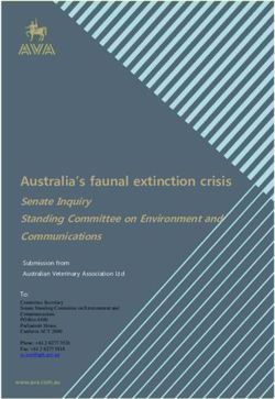 Australia's faunal extinction crisis - Senate Inquiry Standing Committee on Environment and Communications - Australian Veterinary Association