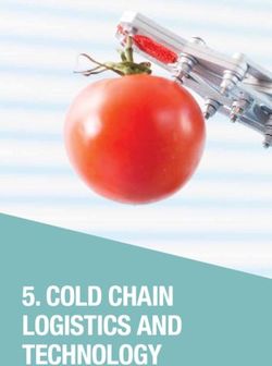COLD CHAIN LOGISTICS AND TECHNOLOGY - FRUIT LOGISTICA