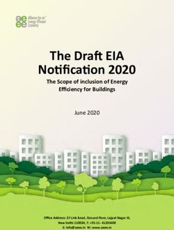 The Draft EIA Notification 2020 - The Scope of inclusion of Energy Efficiency for Buildings - Alliance for an Energy ...