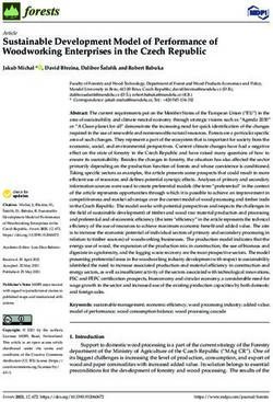Sustainable Development Model of Performance of Woodworking Enterprises in the Czech Republic - MDPI