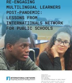 RE-ENGAGING MULTILINGUAL LEARNERS POST-PANDEMIC: LESSONS FROM INTERNATIONALS NETWORK FOR PUBLIC SCHOOLS