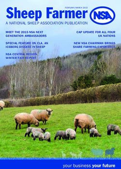 Sheep Farmer A NATIONAL SHEEP ASSOCIATION PUBLICATION