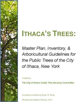 ITHACA'S TREES: Master Plan, Inventory, & Arboricultural Guidelines for the Public Trees of the City of Ithaca, New York
