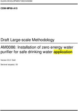 Draft Large-scale Methodology AM0086: Installation of zero energy water purifier for safe drinking water application - CDM-MP60-A15