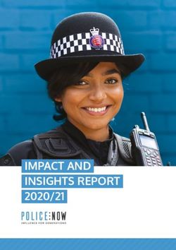 IMPACT AND INSIGHTS REPORT 2020/21 - Police Now
