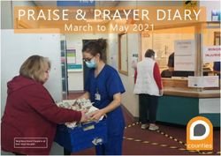 PRAISE & PRAYER DIARY - March to May 2021 - Counties