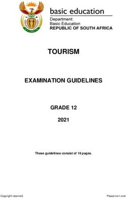 tourism grade 12 2021