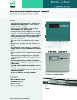 FLUXUS G722ST-LT Technical Specification - FLEXIM