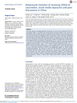 Behavioural intention of receiving COVID-19 vaccination, social media exposures and peer discussions in China