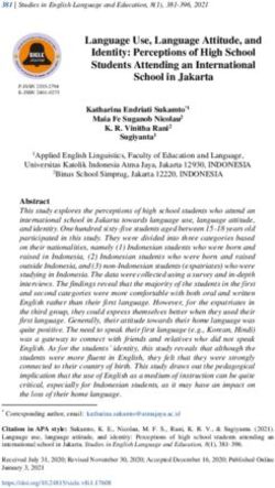 Language Use, Language Attitude, and Identity: Perceptions of High School Students Attending an International School in Jakarta