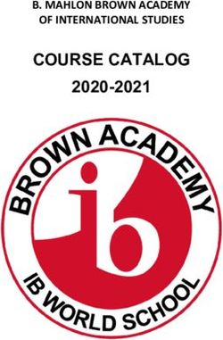 COURSE CATALOG 2020-2021 - B. MAHLON BROWN ACADEMY OF INTERNATIONAL STUDIES - B. Mahlon Brown Academy ...
