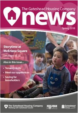 NEWSSPRING 2018 STORYTIME AT MCERLANE SQUARE - SEE PAGES 16-17 - THE GATESHEAD HOUSING COMPANY