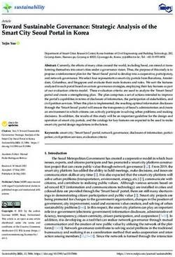 Toward Sustainable Governance: Strategic Analysis of the Smart City Seoul Portal in Korea - MDPI