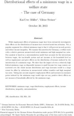 Distributional effects of a minimum wage in a welfare state - The case of Germany