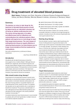 Drug treatment of elevated blood pressure